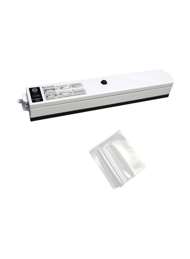 Food Vacuum Sealer With 15-Bags Black/White 200x150mm