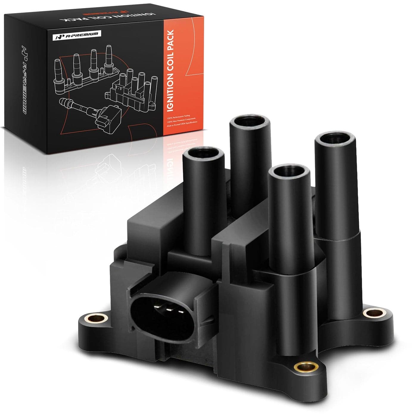 APremium Engine Ignition Coil Pack Compatible with Ford Escape 20012004 Focus 20002004 Contour 19992000 Mazda Tribute 20012004 B2300 2010 Mercury Mystique 19992000