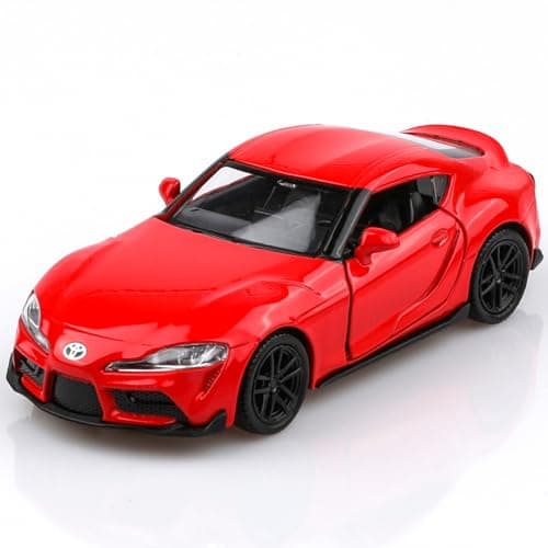 TOKAXI 136 Scale Toyota Supra Toy CarToyota Diecast Car ModelPull Back Toy CarsCars Gifts for Boys GirlsRed