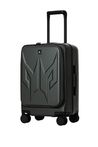Acer Predator Street-Style Carry-on 20-Inch Carry-On Luggage Laptop Bag | Silent Dual-Row Wheels | Front-Opening Design | Laptop and Tablet Compartment | TSA Approved Lock | Matte Gray