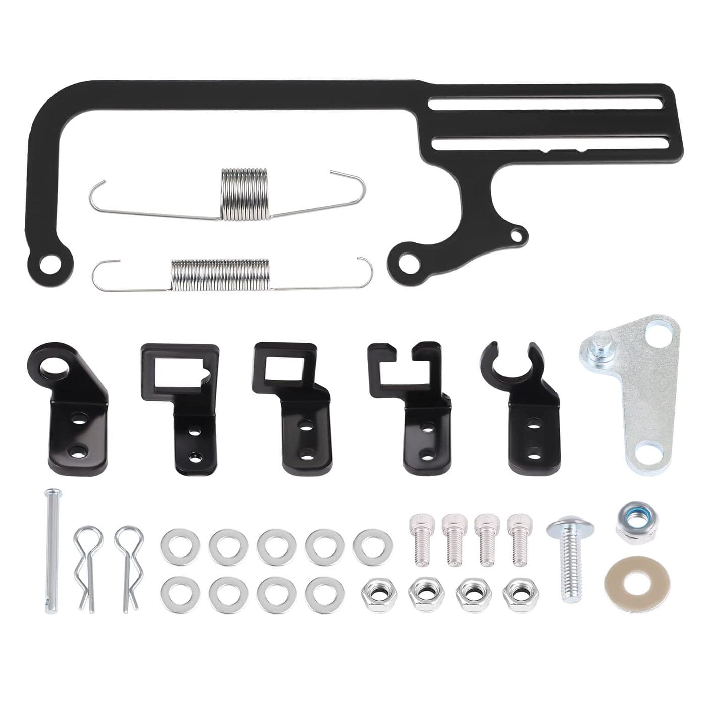 WMPHE 304147 Carburetor Throttle Cable Mount Bracket Compatible with EZEFI GM 700R4 Adjustable Transmissions Cable Mount Linkage Kit