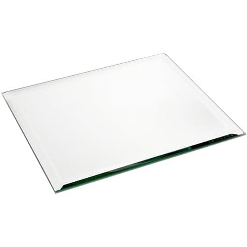 Plymor 8" Square, 5mm Thick Beveled Glass Mirror