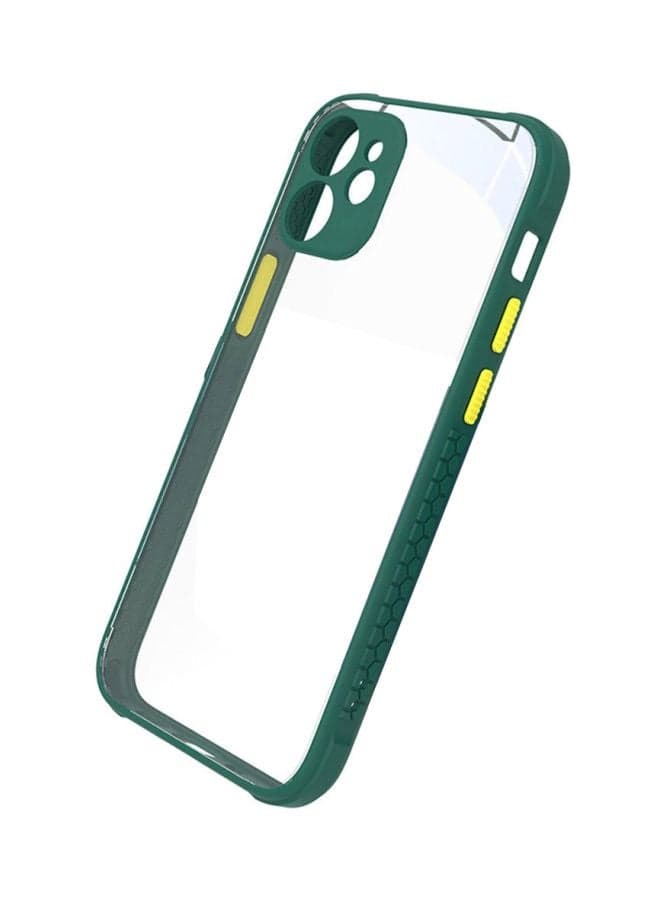 Protective Case Cover for Apple iPhone 12 Transparent/Green