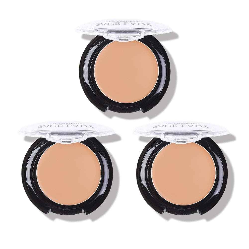 3 Pack Full Coverage Concealer Cream Makeup Waterproof Matte Smooth Concealer Corrector for Dark Spot Under Eye Circles 35g018Oz 40 Natural