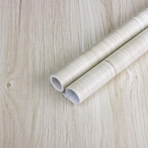 HOME13™ Wooden Wallpaper Peel and Stick Self Adheisve Removable Wood Grain Contact Paper Vinyl Decorative Wallpaper for Kitchen Desk Cabinets Shelf Drawers Liner (16 x 52 Inch, Oak Wood)