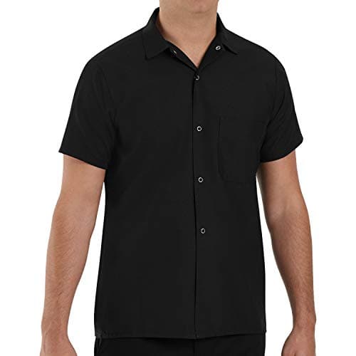 Chef Designs mens Cook Shirt, Black, X-Large US