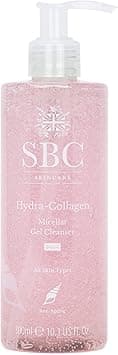 SBC Skincare HydraCollagen Micellar Gel Cleanser 300ml Hydrating Gel Makeup Remover Cleansing AntiAgeing Micellar Gel Soap Free Makeup Remover