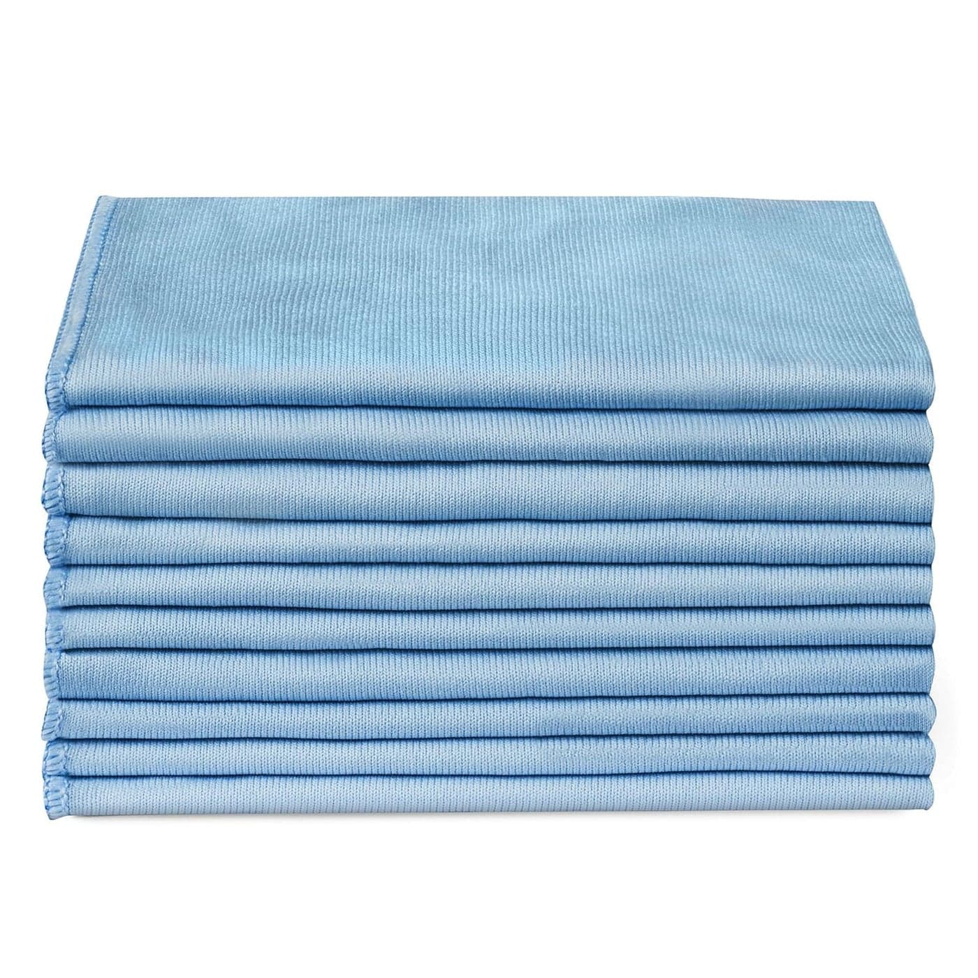 RIO ELFOBAR Microfiber Glass Cleaning Cloths 8 Pack 16 x 16 Streak Free Lint Free Quickly Clean Windows Windshields Mirrors and Stainless Steel
