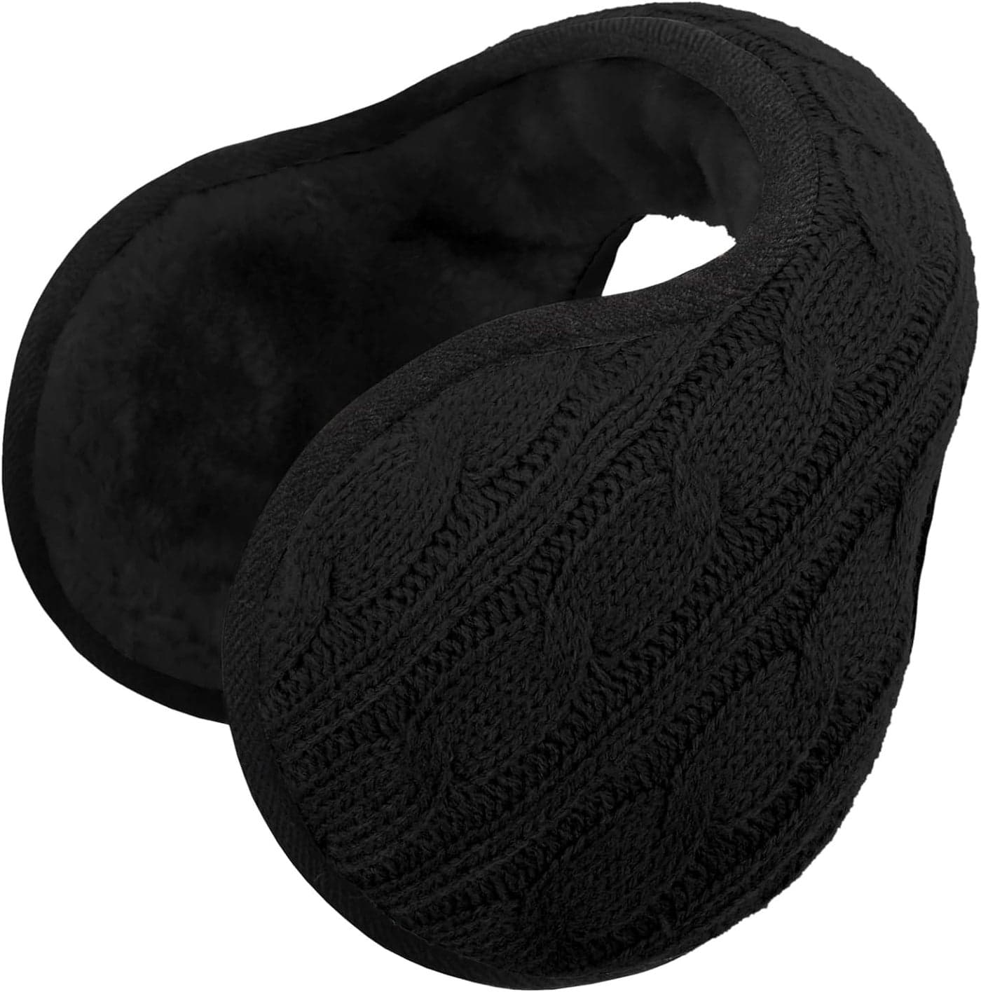 NORTHWIND Winter ear muffs for men, ear muffs for women, ear cover for winter Behind The Head Style Winter Earmuffs for Men & Women Adjustable (Black)