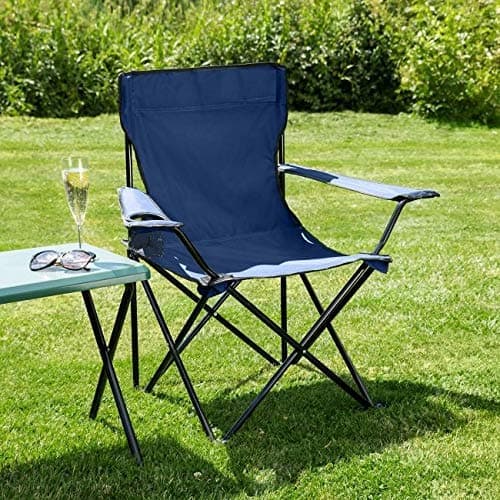 OCTOPUSPRIME Portable Folding Camping Chair Fishing Beach Outdoor Collapsible Patio Chair Polyester with Steel Frame