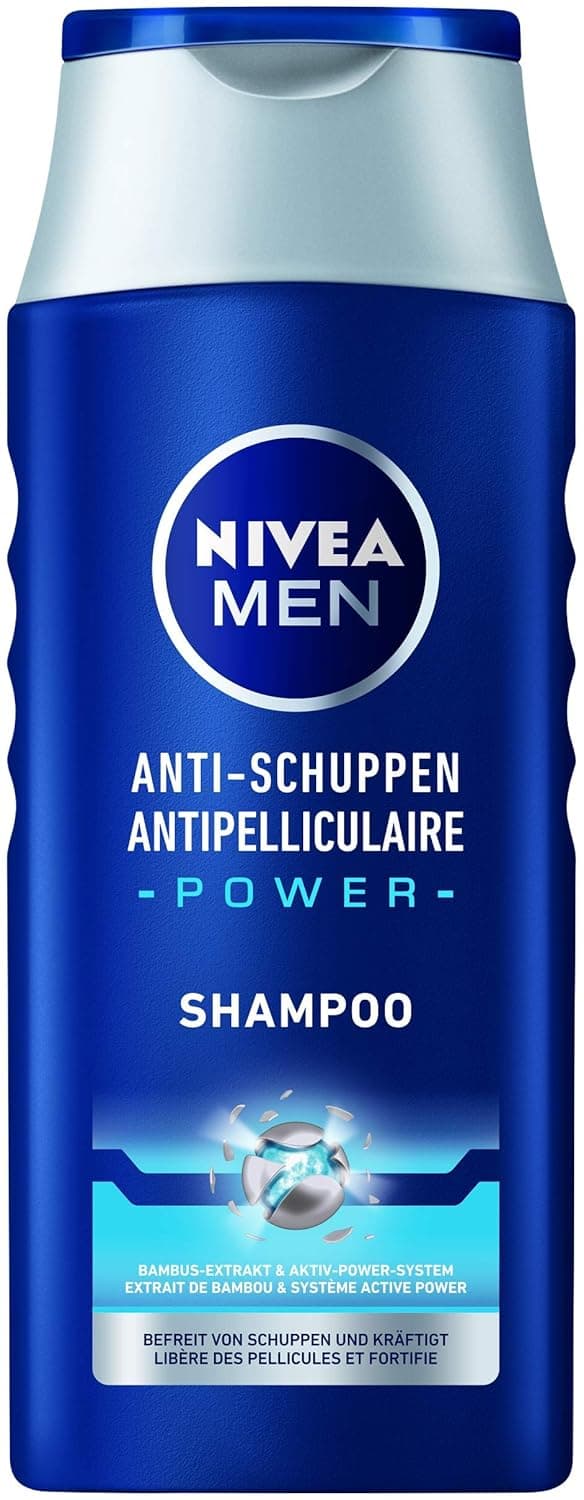 NIVEA MEN AntiSchuppen Power Shampoo 250 ml effektives Haarshampoo mit BambusExtrakt Pflegeshampoo befreit bis zu 100 von sichtbaren Schuppen