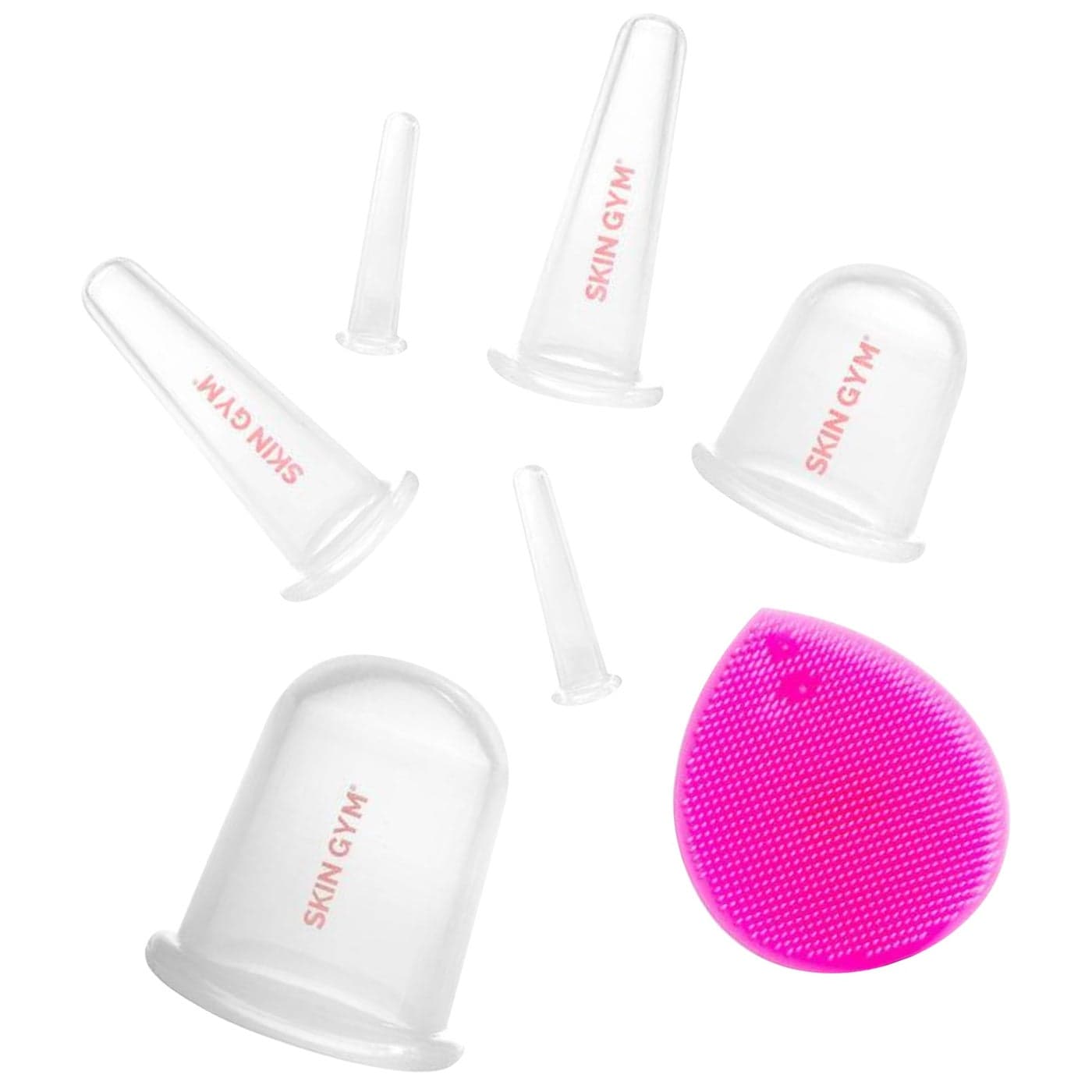 SKIN GYM Face and Body Cupping Set Suction Cup Vacuum Massage Therapy Reduces Cellulites and Wrinkles