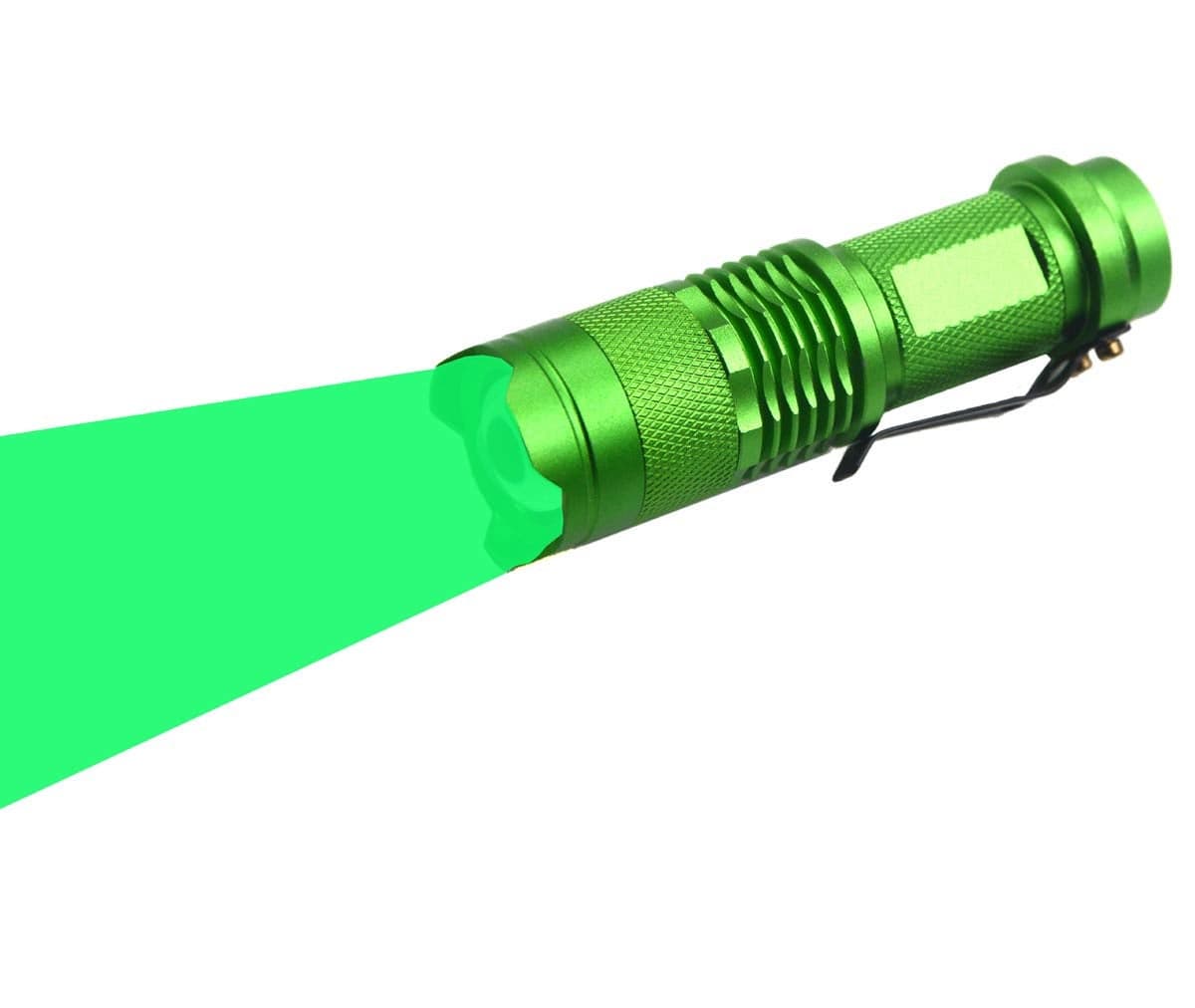 WAYLLSHINE Scalable LED Long Range Green Beam Flashlight, 3 Mode Green LED Flashlight Torch for Night Detection & Greenhouse