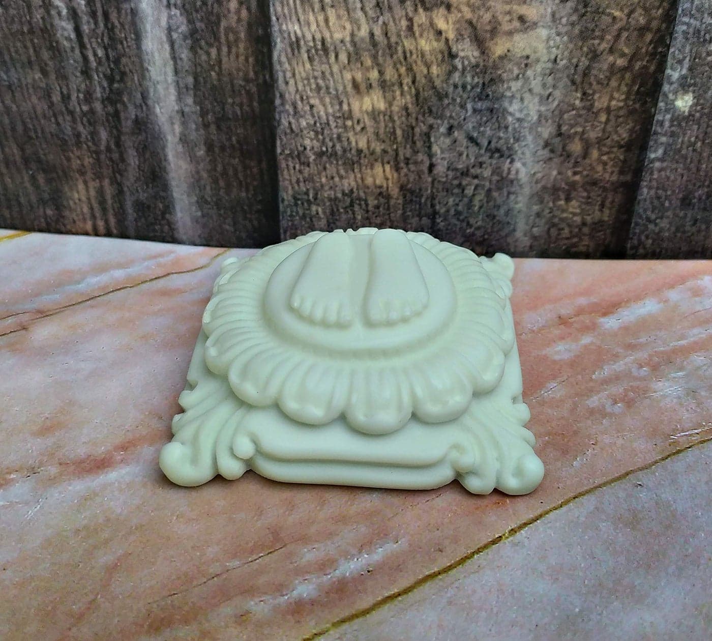 SHINDE EXPORTS Marble Charan Paduka for Puja (Design 13)