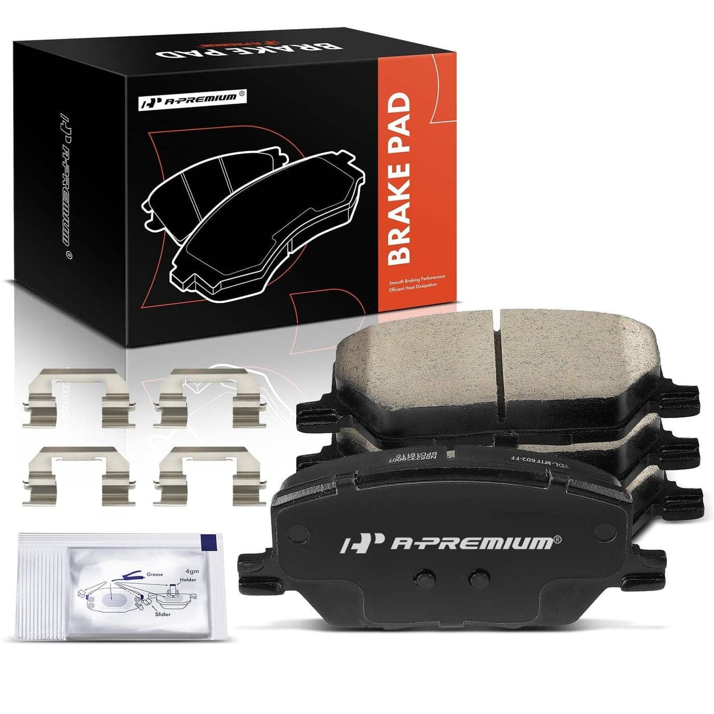 APremium Front Ceramic Disc Brake Pads Set Compatible with Jeep Compass 20172022 Renegade 20152022 Fiat 500X 20162021 4 Pcs