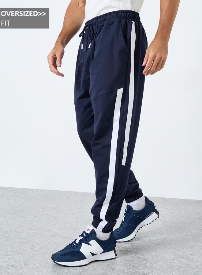 Twill Side Tape Oversized Joggers