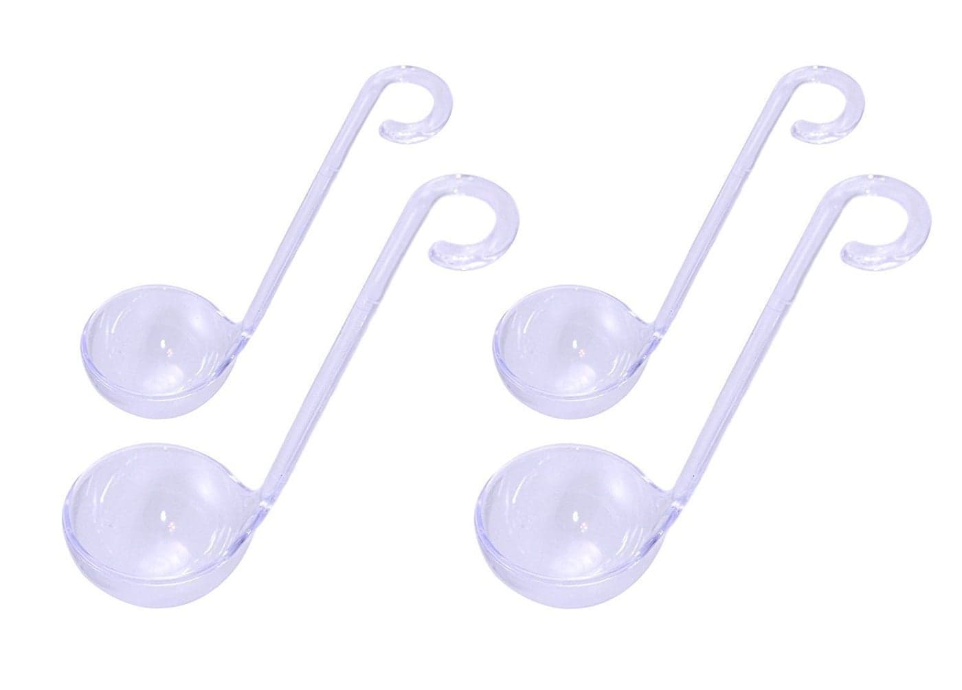Chef Craft Plastic Mini Ladles in 2 Sizes Set of 4 Clear