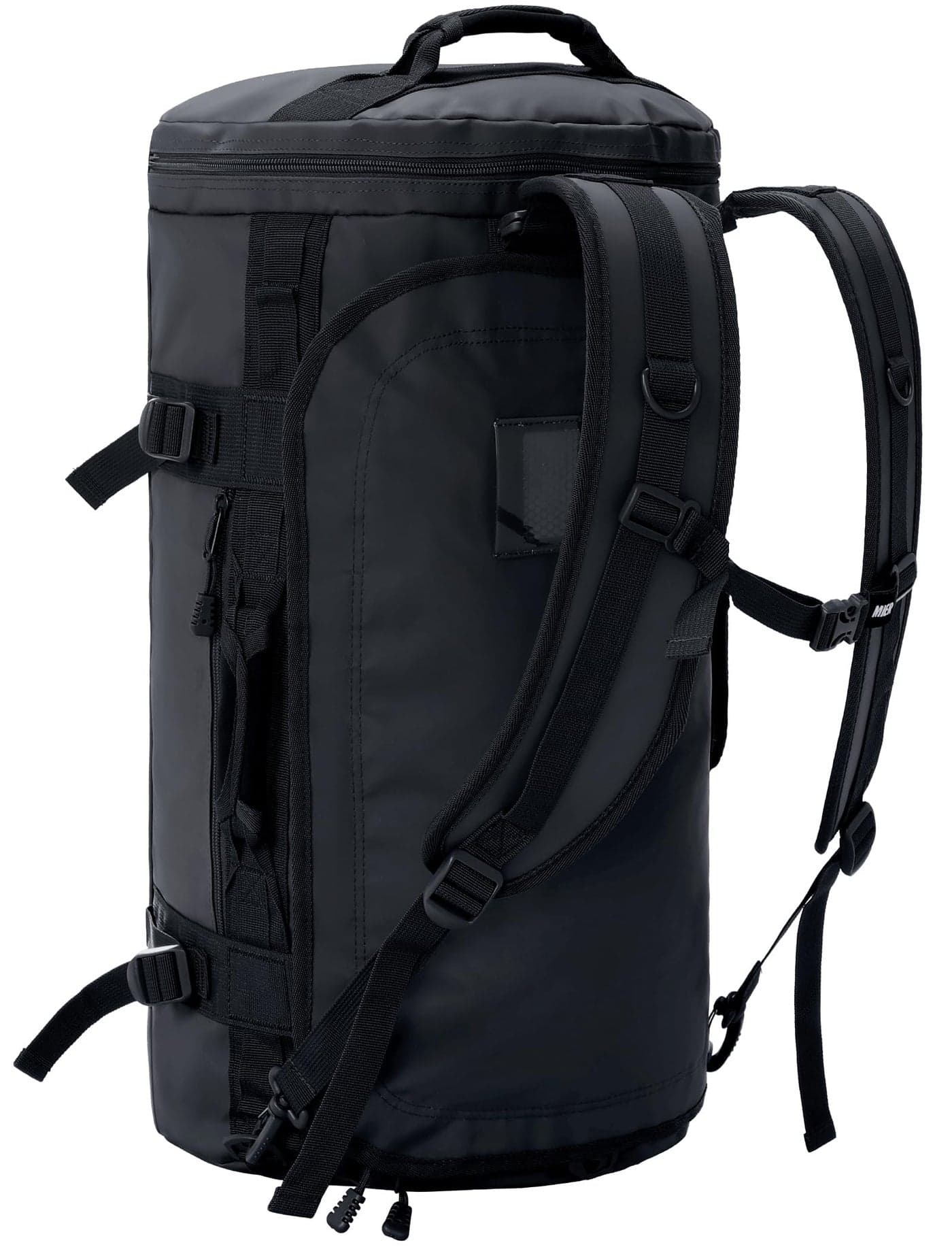 MIER Large Duffel Backpack Sports Gym Bag with Shoe Compartment Heavy Duty and Water Resistant Black 90L