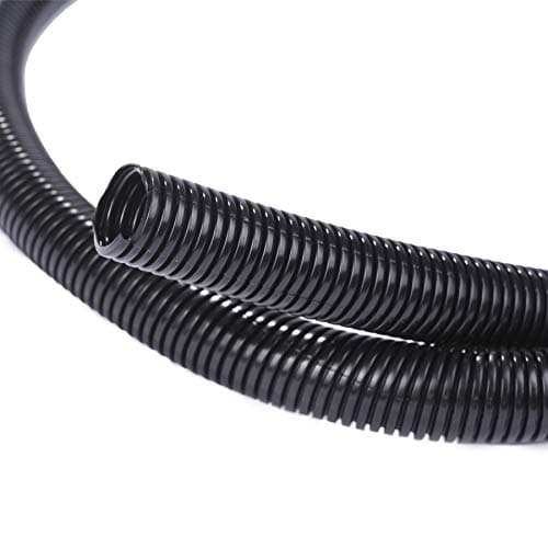 Alex Tech 25ft - 1 inch Split Wire Loom Tubing - Black