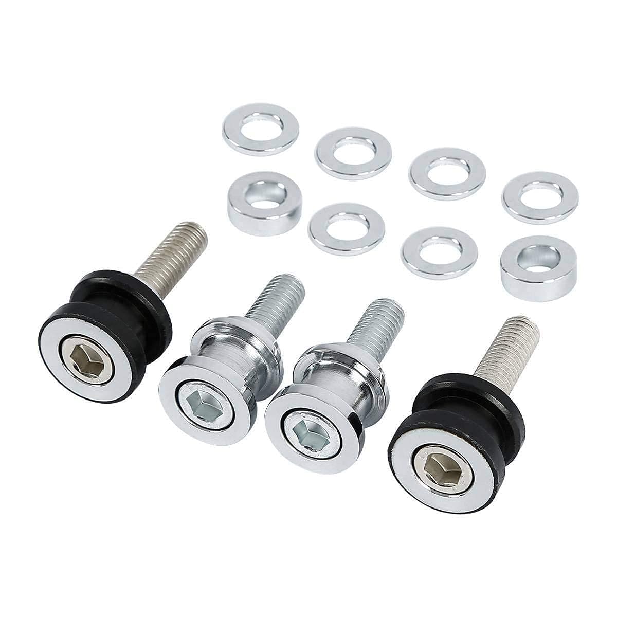 HD Quick Release Luggage Rack Detachable Docking Hardware Kit Fits for Harley Davidson 18Later FLFB FLFBS FXBR and FXBRS Models Chrome