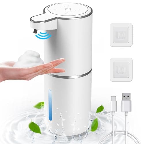 HOMELYLIFE Automatic Foam Soap Dispenser 1285oz Touchless Soap Dispenser with Smart Display 4 Levels Adjustable Liquid Hand Free Dispenser Dish Foam Dispenser for Kitchen Bathroom Public Places