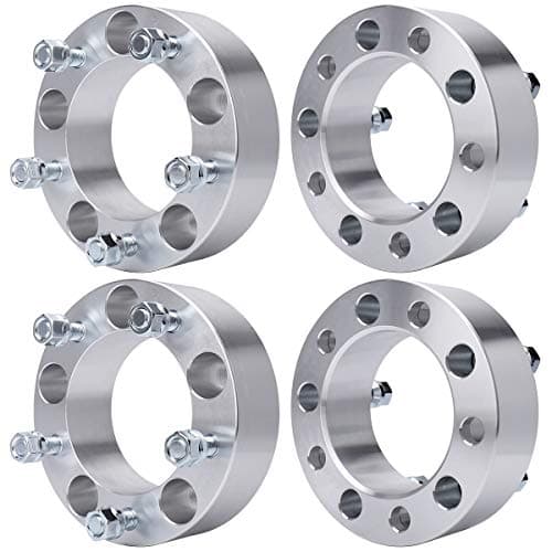 MAYASAF Wheel Spacers 2 THICK 4 PACK 5 Lugs for Ford F150E150Bronco for Jeep CJ3CJ5ACJ6ACJ7 for Dodge Ram 1500 VanRamchargerW150B1500 5x55 Bolt Pattern 108 Hub Bore 12x20 Studs