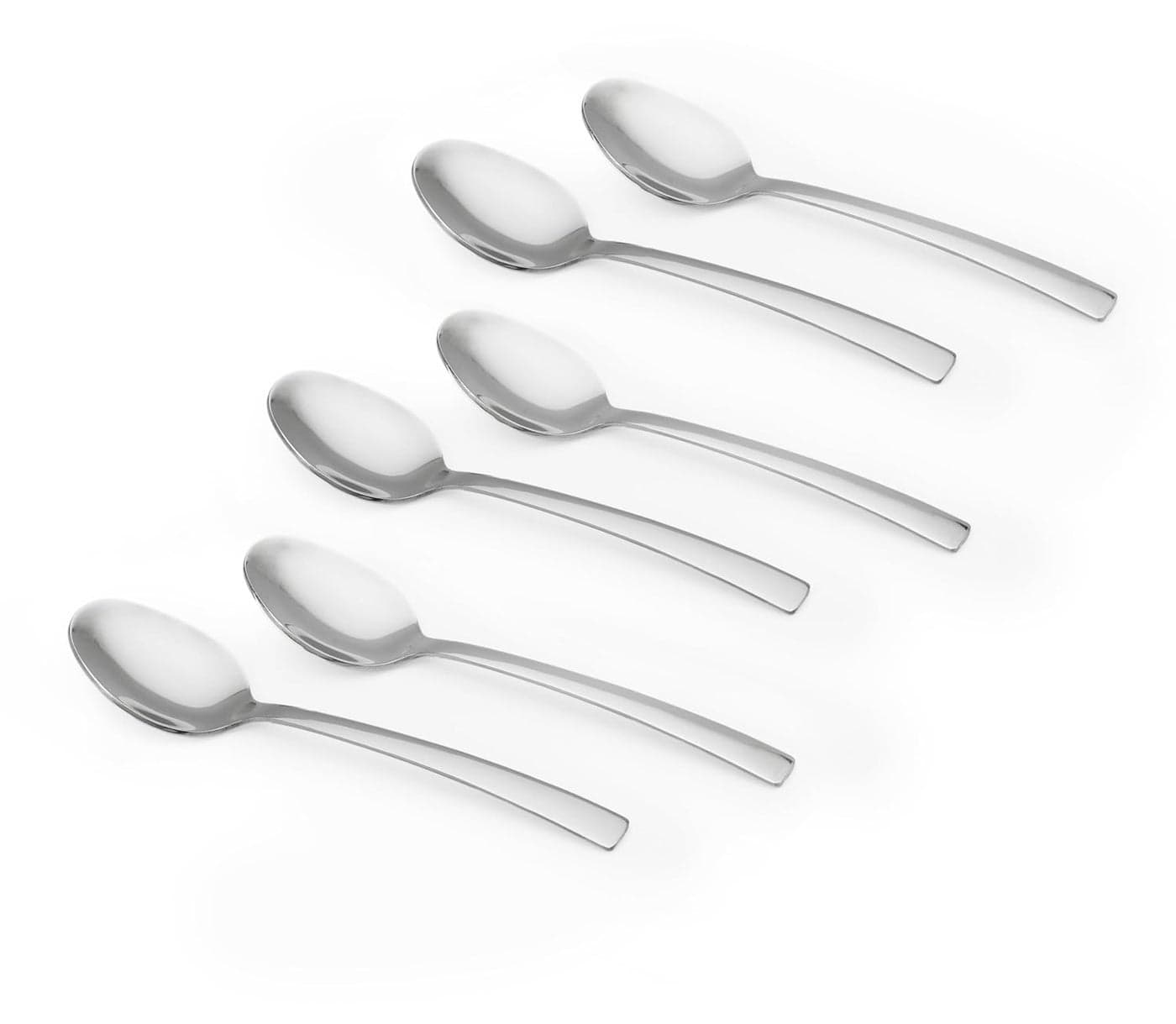 Kishco Wedge Stainless Steel BabyAll Purpose Spoon Set Pack of 6