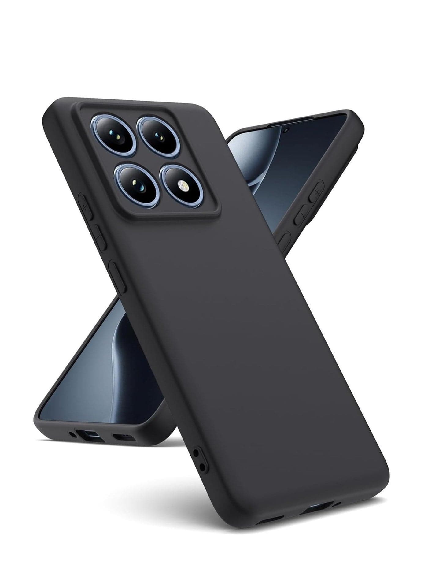 Xiaomi 14T Pro 5G Case Cover in Black - Soft Silicone, Shockproof with Inner Microfiber Lining and Camera Protection