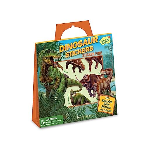 Peaceable Kingdom Press Dinosaur Reusable Sticker Tote