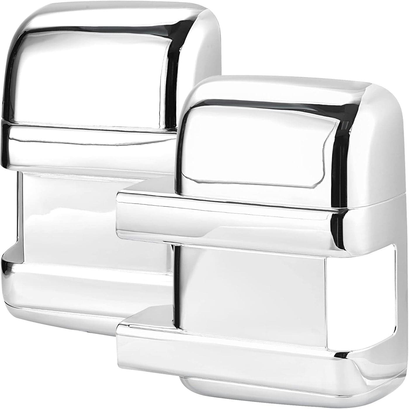 X AUTOHAUX Pair New Exterior Full Rear View Mirror Housing Door Wing Mirror Covering Cap for Ford F-250 2008-2016