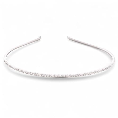 ACCESSHER Hairband for Women & Girls | Gold & Silver Rhinestone Hair Hoops | Stylish Hair Accessories for Weddings, Parties, Ethnic Wear & Rakhi Gift (One Size)