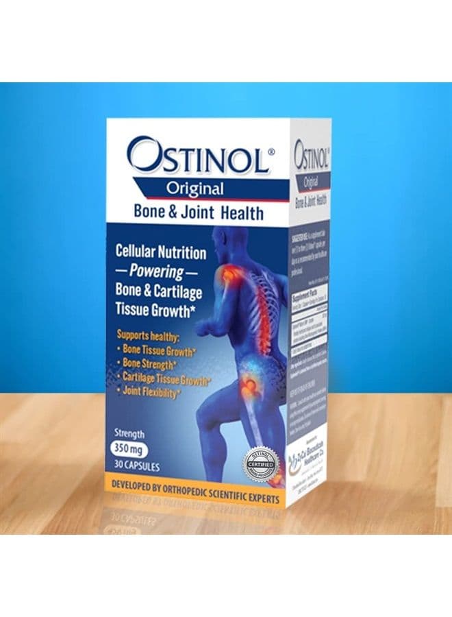 Ostinol Standard 350mg - Bone & Joint Supplement | Stem Cell Activation Certified | Bio Active Protein Complex for Moderate Bone Loss & Moderate Joint Disfunction - 30 Capsules