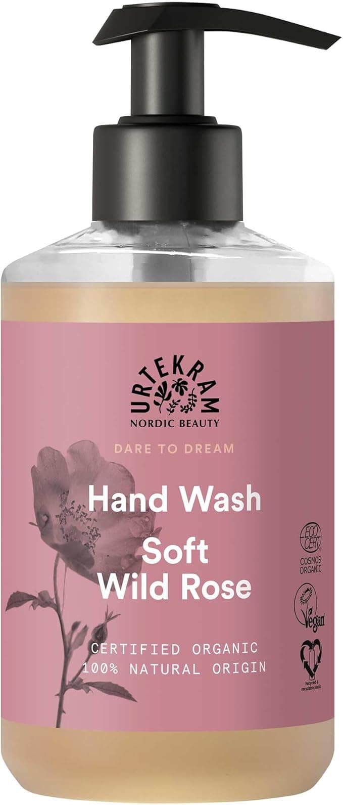 Urtekram Hand Wash Moisturizing Wild Rose 300 ml Vegan Organic Natural Origin