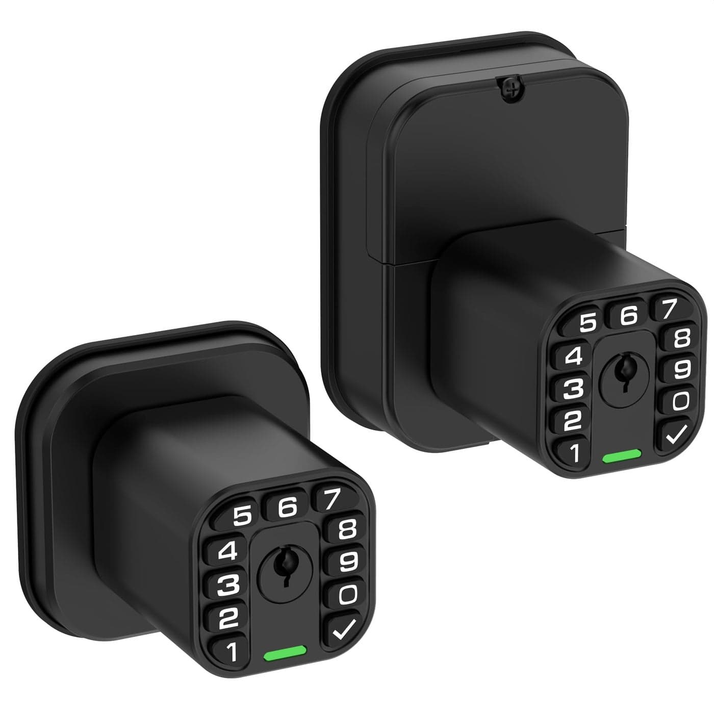 Richelock IU52 DoubleSided Keypad Door Lock AllWeather Fully Waterproof Keyless Entry with DualSided Programmable Codes Same Key Both Sides for Outdoor Indoor Gate Fence
