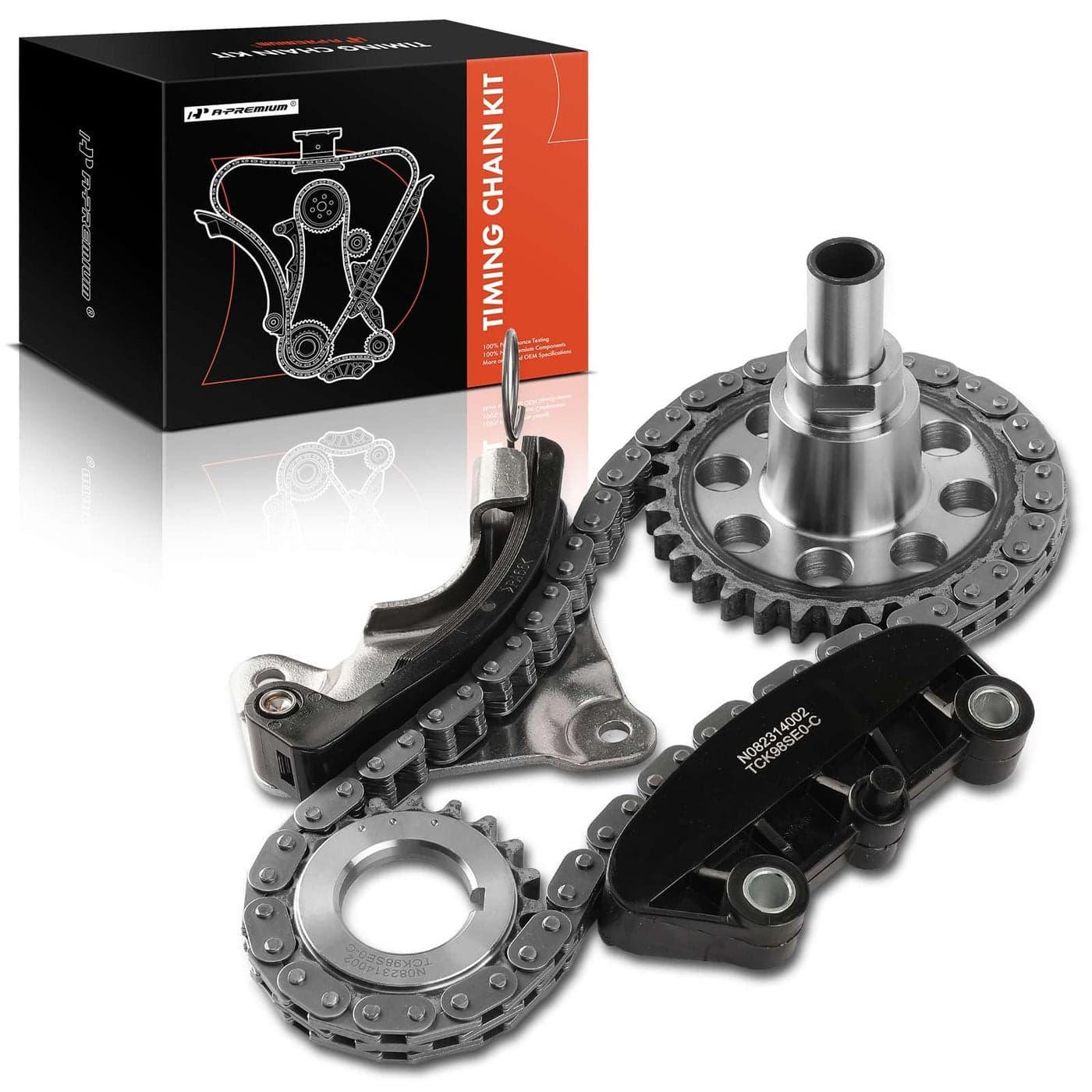 APremium 5PC Engine Timing Chain Kit Compatible with Ford Explorer 19972010 Explorer Sport 20012003 Explorer Sport Trac Mustang Ranger Mazda B4000 Mercury Mountaineer SOHC V6 40L