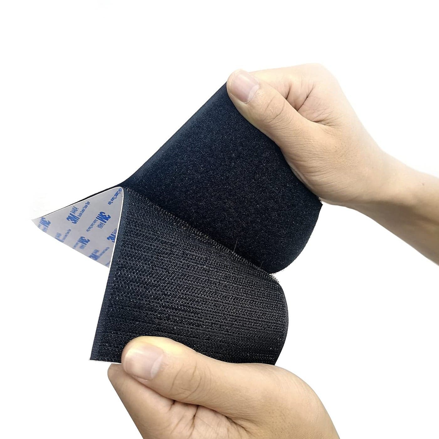 6pair Hook and Loop Tape 4in x 8in self Adhesive Sticky Back Interlocking Nylon Fabric Fastener Mounting Tape Heavy Duty Adhesion Picture Hanging Strips Double Sided Carpet Rug Fixation
