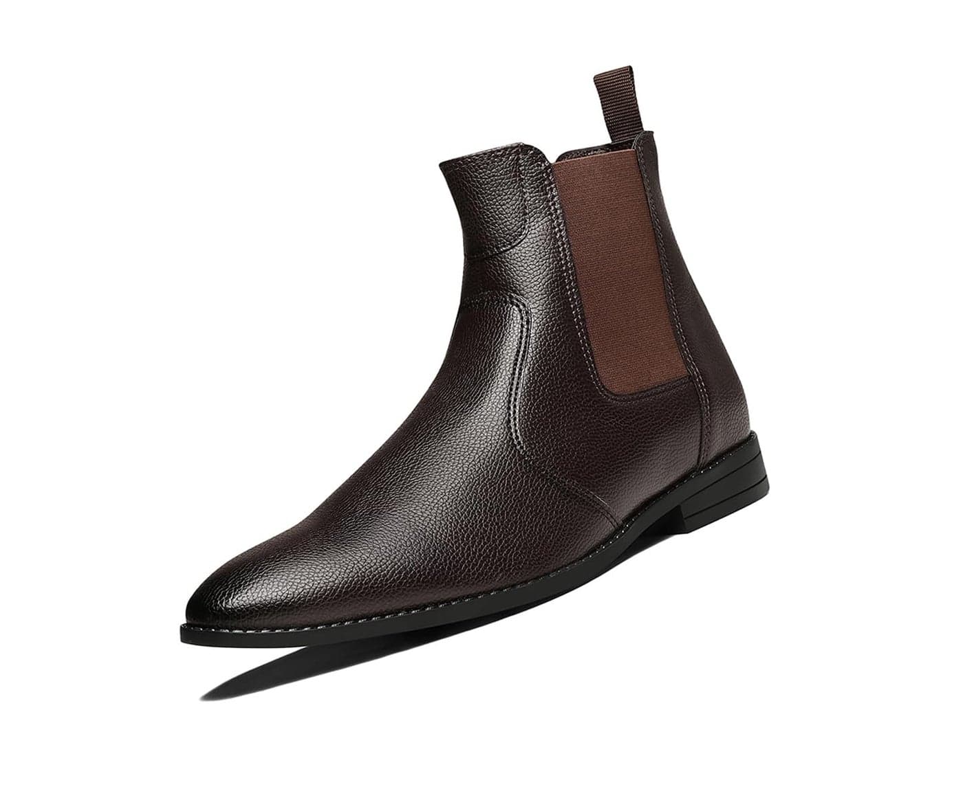 LOUIS STITCH Men's Chelsea Boots | Handcrafted | High Ankle Boot| Comfortable Formal Office & Casual Wear Shoes | Dual Tone Patina Finish Size-UK06 Brunette Brown (LSRGPDCL)