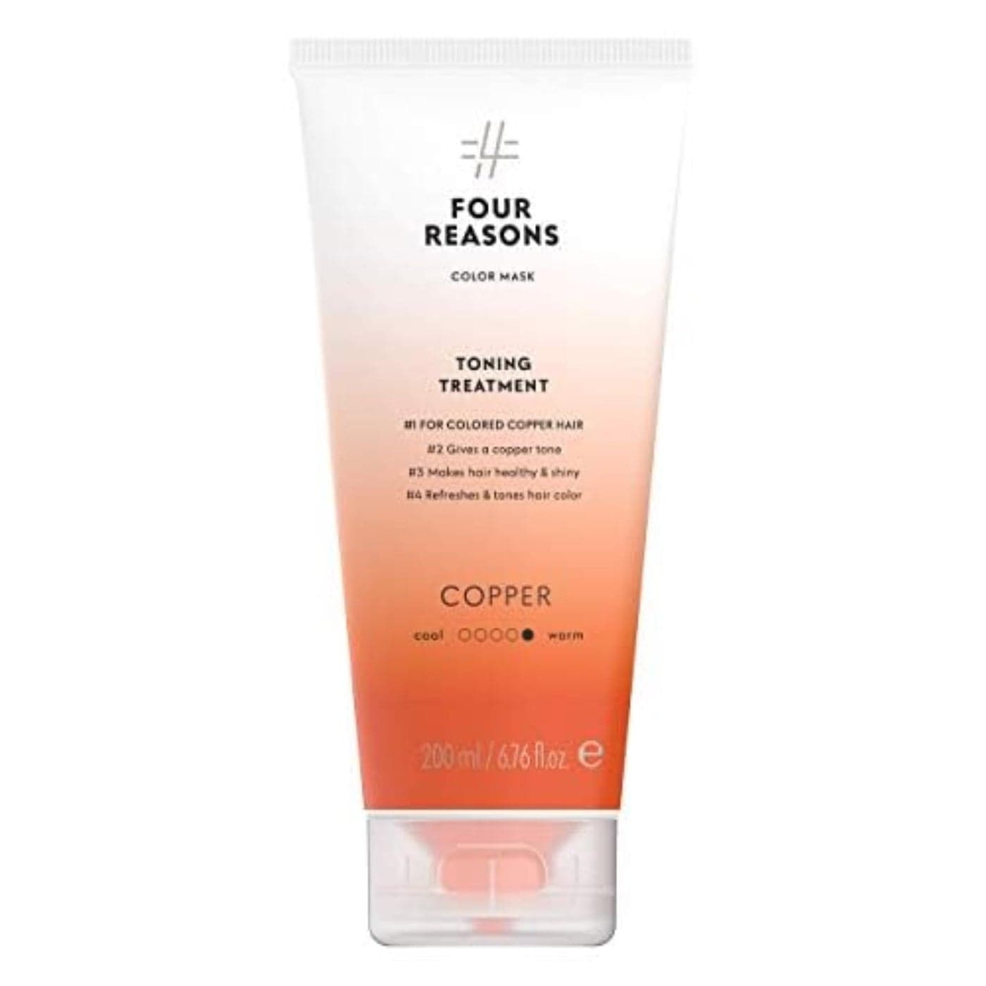 Four Reasons Color Mask Copper 27 Colors Toning Treatment Color Depositing Conditioner Tone Enhance ColorTreated Hair Semi Permanent Hair Dye Vegan and CrueltyFree 676 fl oz