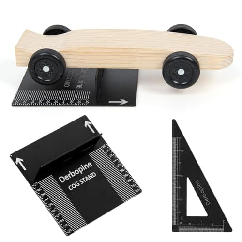 Pinewood Car Center of Gravity Stand - 1/16" Increments | Durable Metal Pine Derby Car Kit | Accurately Measure COG Stand | Ideal Pinewood Car Tools for Speed Optimization