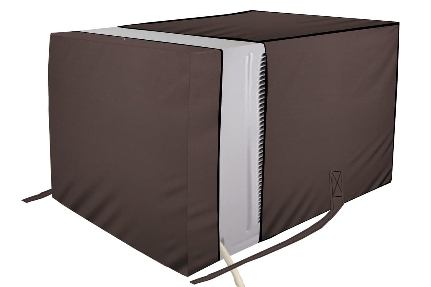 The Furnishing Tree window ac cover suitable for LG 1.5 Ton LWA18CPXA.ANLG, Coffee Color Elastic fit Cover for front and rear Of Window Ac