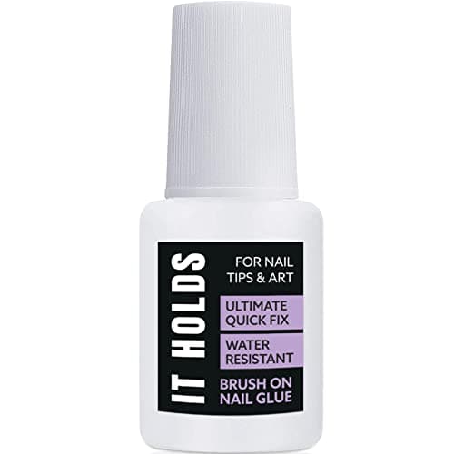 Brush On Nail Glue for Press On Nails Extra Strong for Acrylic Waterproof for Fake Nails Long Lasting Nail Glue Professional for Nail Tips 8ml