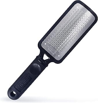 Rikans Foot File Foot Scraper Callus Remover for Feet Hard Skin Remover Foot Tool Best Foot Care Pedicure Foot Scrub Foot Scrubber Can Be Used on Wet or Dry Feet High Grade Stainless Steel File