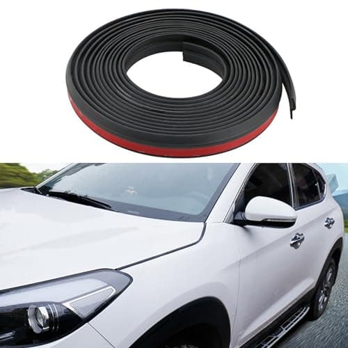 Car Hood Sealing Strip Automotive Weather Stripping Rubber Seal Strip Soundproofing Weatherstrip for Engine Covers Seals Trim Sealant 13.1Ft