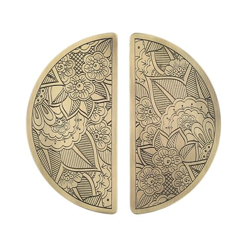 WODIX 6 Inch Door Handle for Main Door, Wooden & Glass Door Handle, Suitable of Home/Office/Hotels (Brass Antique, 2 Pcs)
