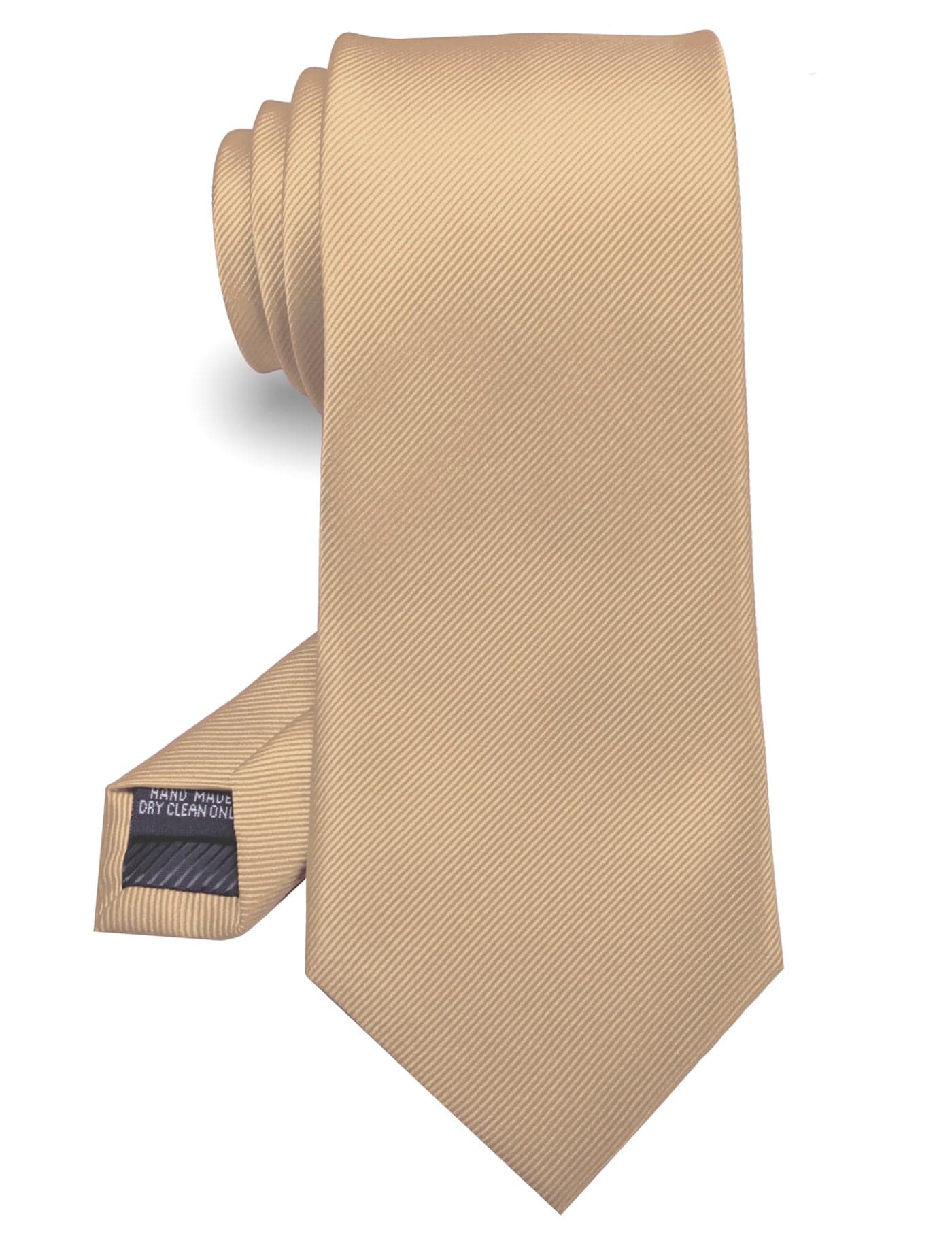 RBOCOTT Silk Champagne Tie Business Wedding Formal Necktie for Men (Champagne)