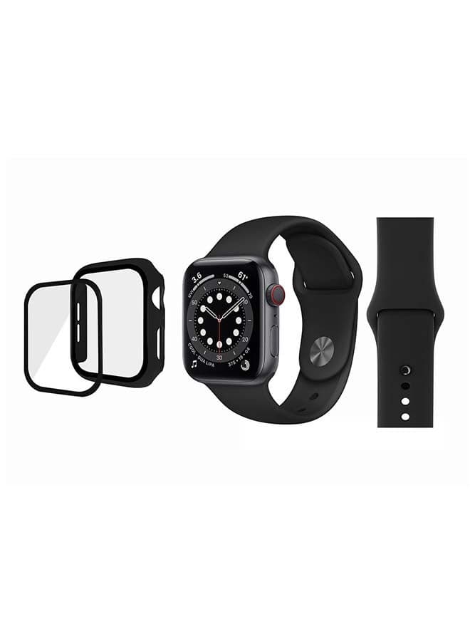 Bumper Replacement Band For Apple Watch Series 6/SE/5/4 Black