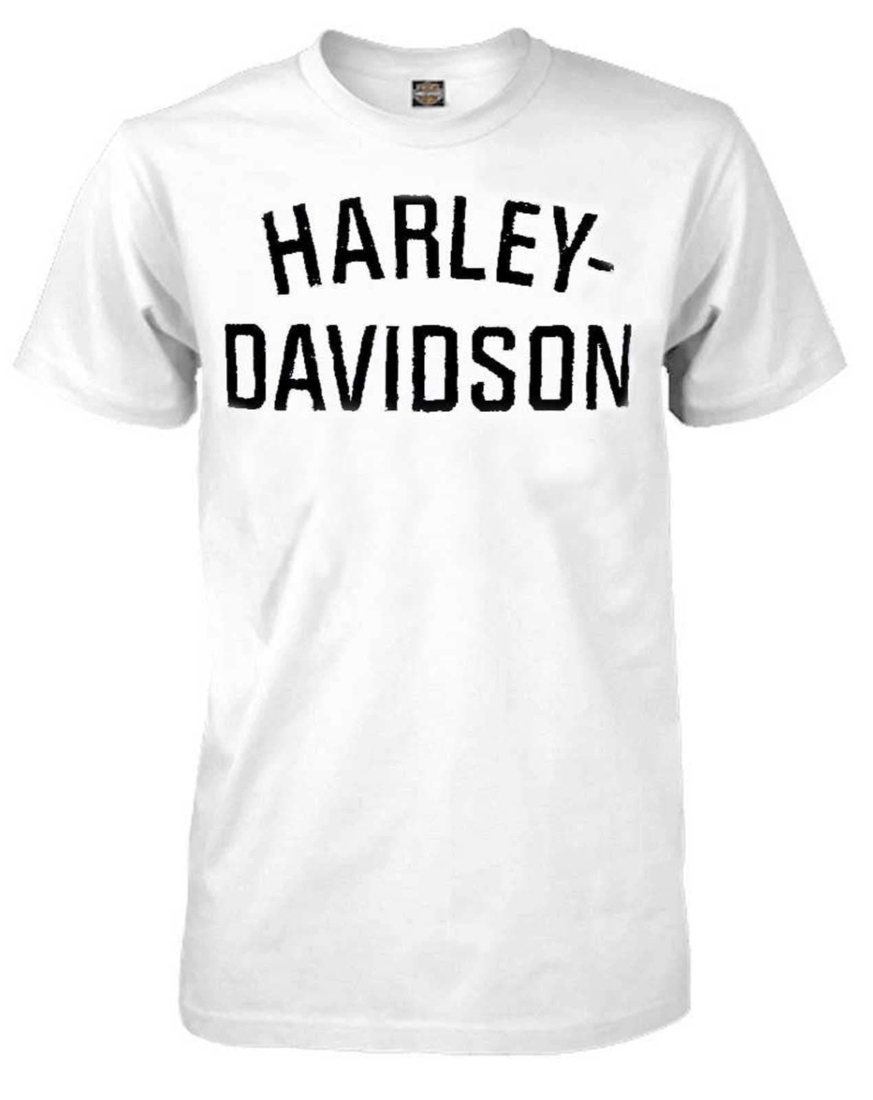 HarleyDavidson Mens TShirt Heritage Distressed Script White 30294029 5XL