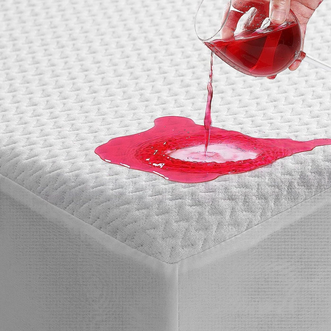 TASTELIFE Queen Size Bed Mattress Protector Waterproof Breathable Cooling Mattress Cover Pad Deep Pocket Fits 821 UltraSoft Washable Sheet Protection