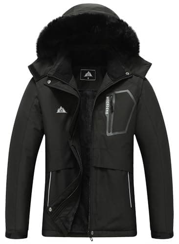 MOERDENG Women's Waterproof Snow Ski Jacket Warm Winter Coat Insulated Snowboarding Jacket Softshell Hiking Jacket