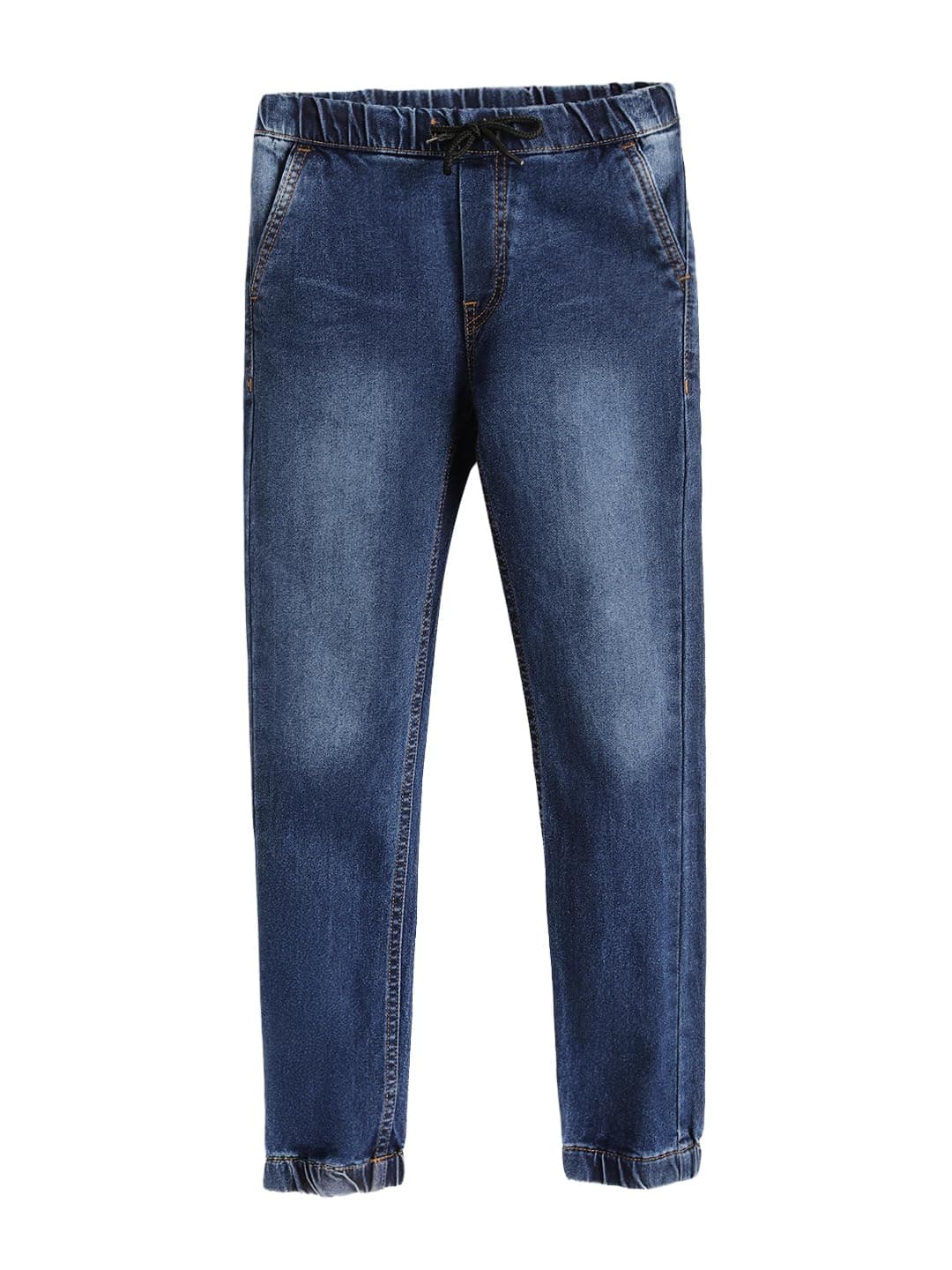Urbano Juniors Boy's Blue Slim Fit Stretchable Jogger Jeans (junhpsjoggerboy-mblue-11-12)